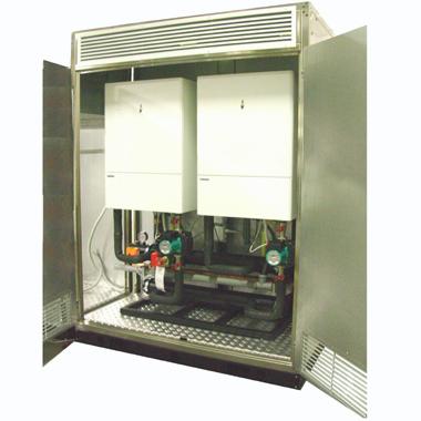 multimax.jpg - MULTIMAX 160KW CALDAIA CONDENSAZIONE IN CASCATA INSTALLATA ALLESTERNO